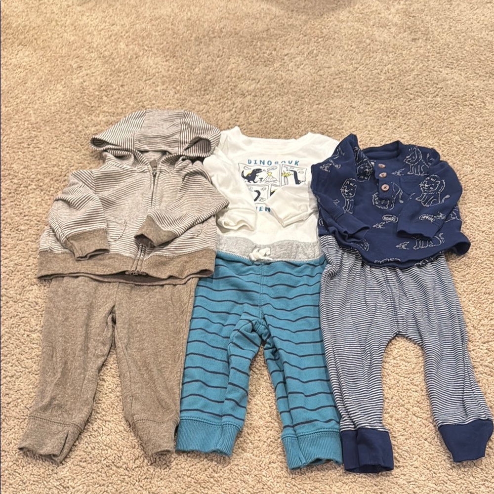 Baby Clothing Set with Hoodies and Pants